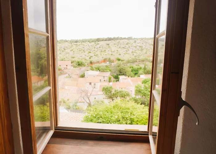 Les Volets Verts A Cote Du Chateau Pour 8 Avec Jardin 別荘 Fitou